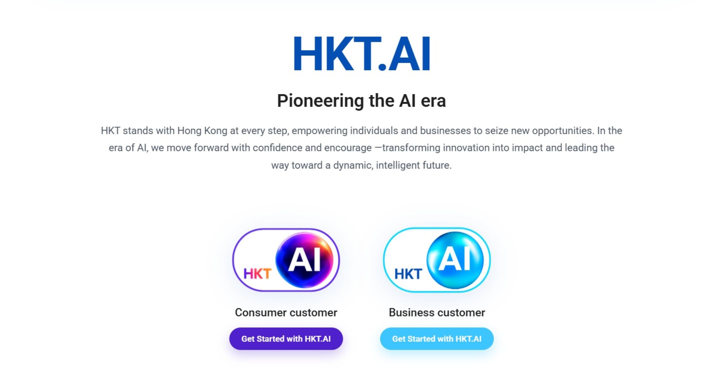 HKT unveils self-developed AI platform HKT.AI - One-stop hub for global AI resources