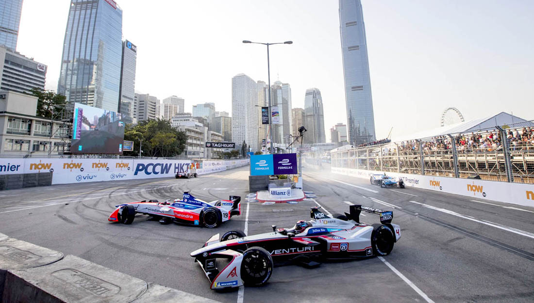 香港電訊助FIA Formula E全球首個全電動賽車比賽順利舉行